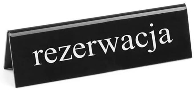 Hendi - Informatiebord - Reservatie - Plexiglas - Dubbelzijdig