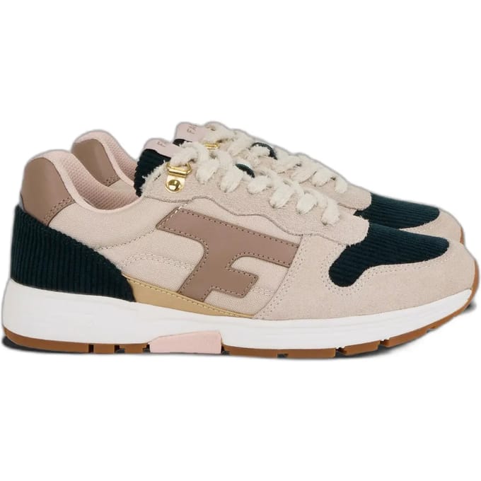 Suède damesschoenen Faguo Olive