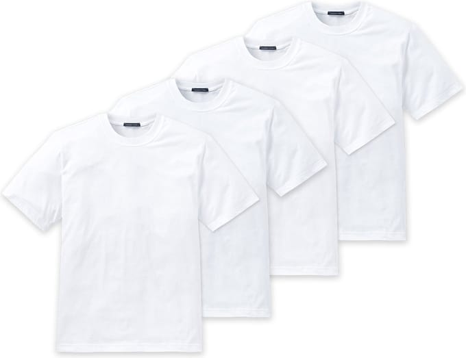 SCHIESSER T-shirt American T-Shirt Verpakking van 4