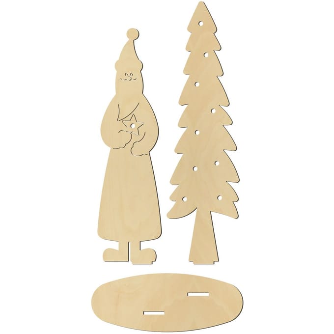 Staande figuur "Santa Claus met Spar"