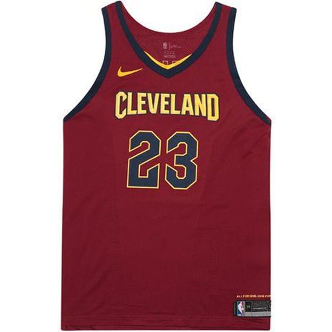 Nike NBA Limited Edition Cavaliers LeBron James Sport Mouwloos Polyester Ademend Basketbalshirt AU Speler Versie 863018-677 L black