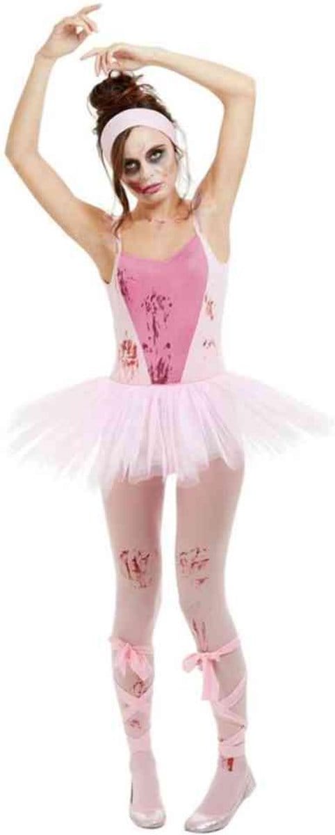Smiffys Kostuum -S- Zombie Ballerina Roze