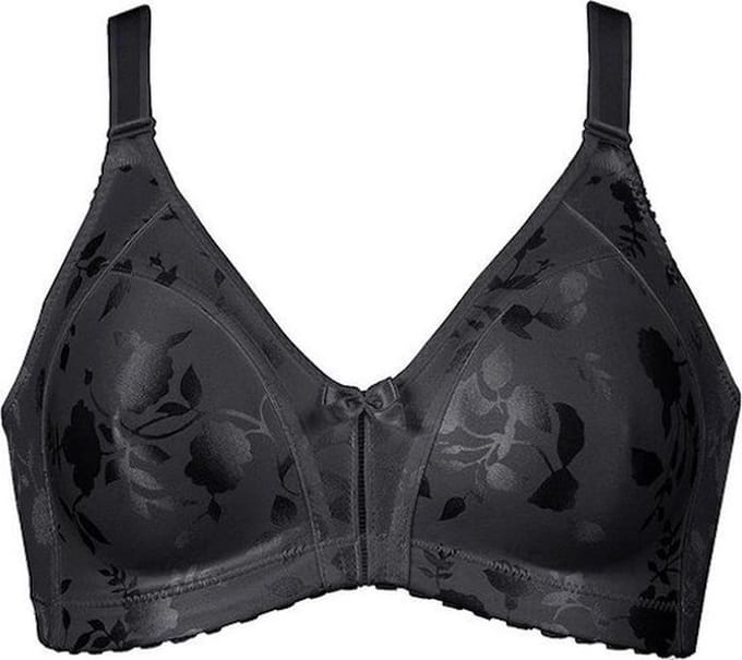 Naturana - Minimizer bh met bloemenpatroon - 5363 - Zwart - 100C