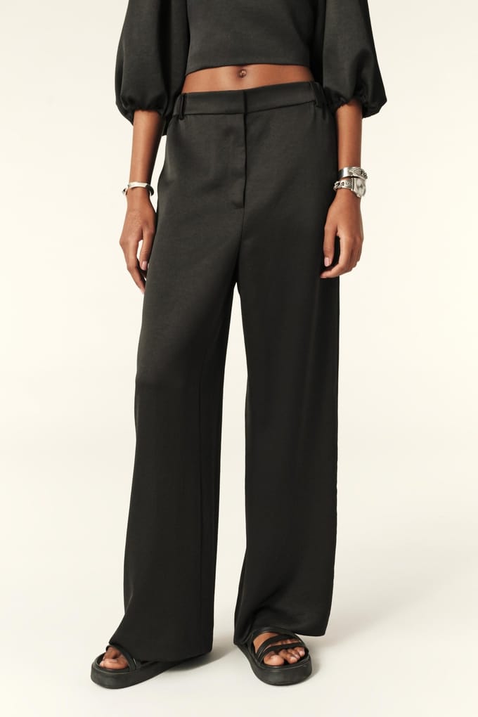 BA&SH Pantalon Dovima Noir Taglia: 42 | Pantaloni da completo Outlet | Donna