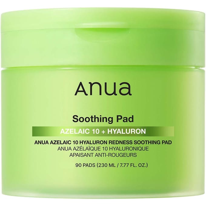 Anua - Azelaic 10 Hyaluron Redness Soothing Pad (EU/UK Packaging) 2026 Version - 90 pads