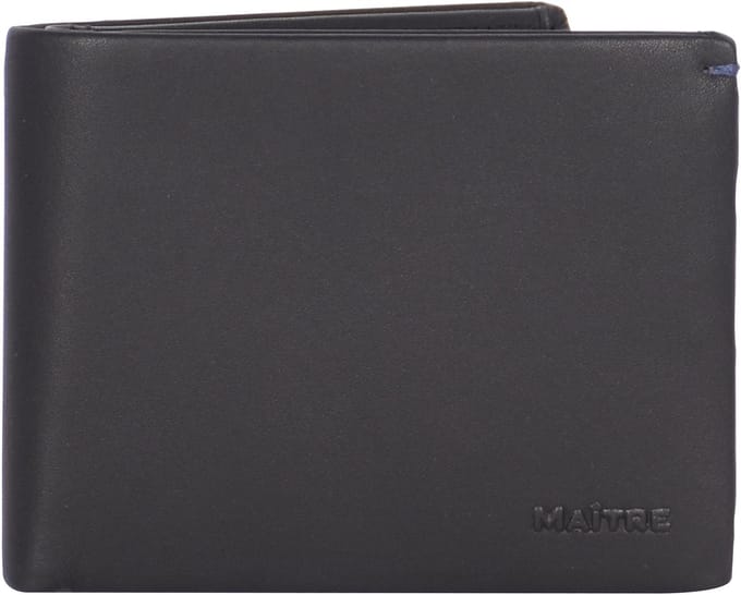 Maître Herrstein Gertram Portemonnee RFID-bescherming Leer 13 cm - Jongens - Horizontaal - black