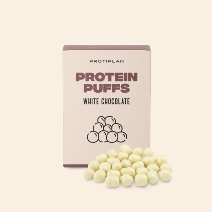 Protiplan - Witte Chocolade Bolletjes - 7 x 38 g - Low carb snack - Eiwitrijk