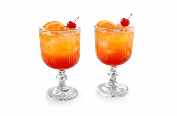 Lines drinkglazen HY-F225-1 – geribbelde structuur – 6-delige set