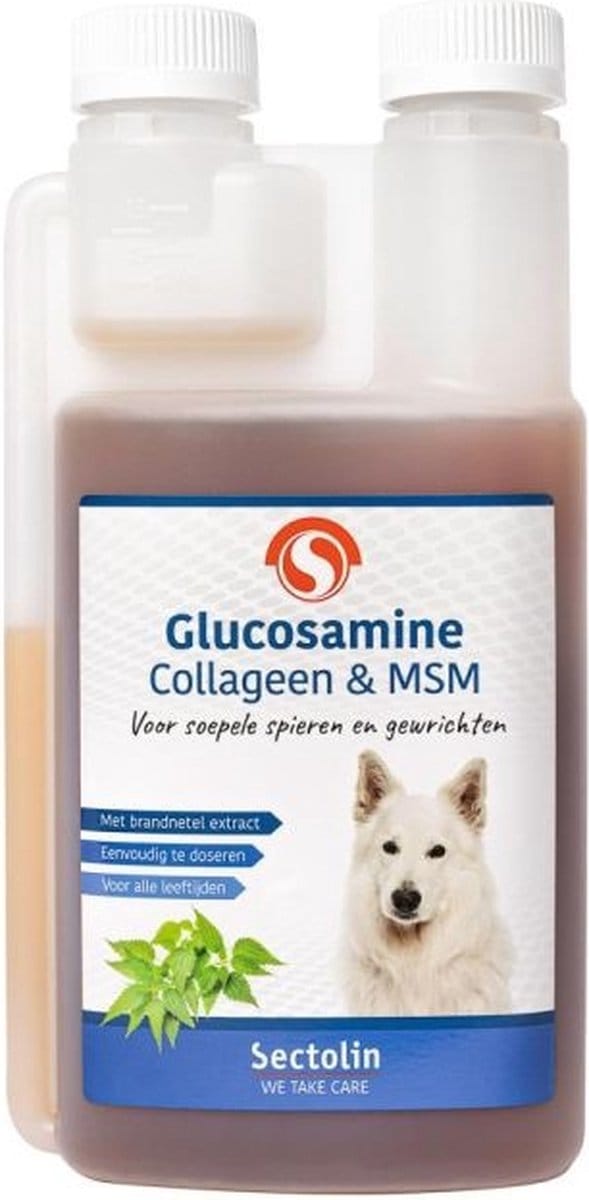 Sectolin - Glucosamine Collageen & MSM - Soepele Spieren & Gewrichten - Hond - 500 ml