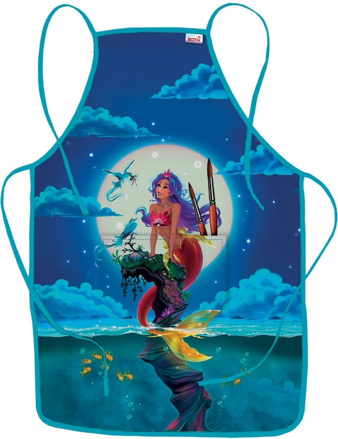 ROTH schilderschort 'Magische Zeemeermin' met buikzakje