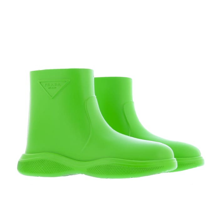 Rubberen laarzen met Prada-logo