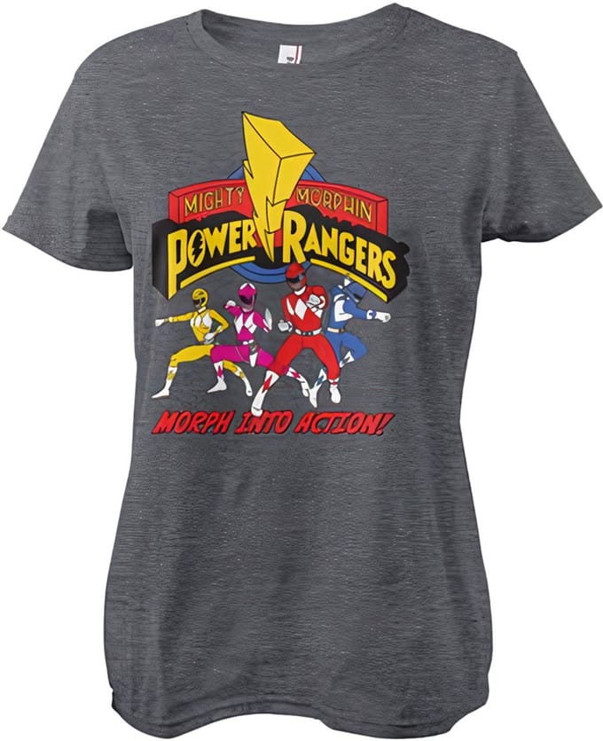 Power Rangers Dames Morph Into Action -T-shirt in meisjesstijl