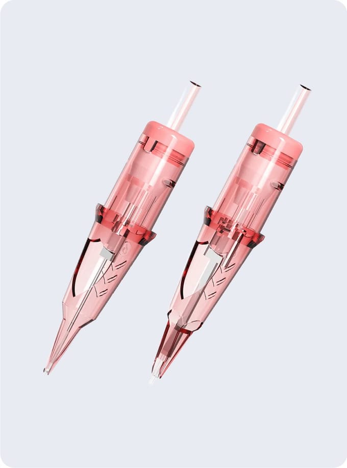 Viper PMU Membrane Cartridge MC0.35/1RLLT Pink – 0.35 mm Round Liner (20 pcs)
