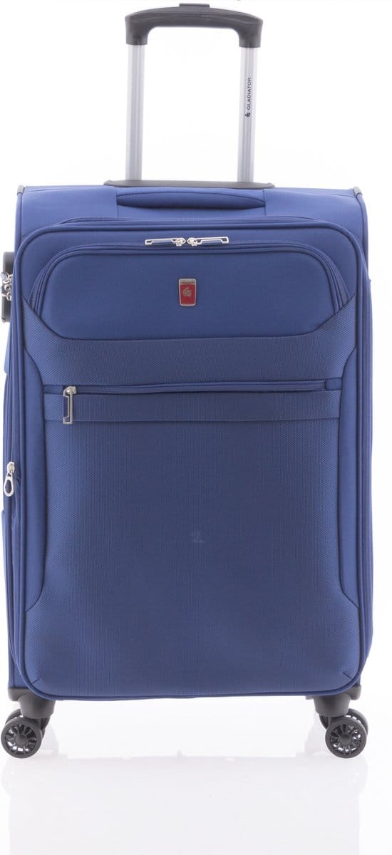 Gladiator 3D Middelgrote Koffer - 68 cm - 66/76 liter - Expandable - Blauw