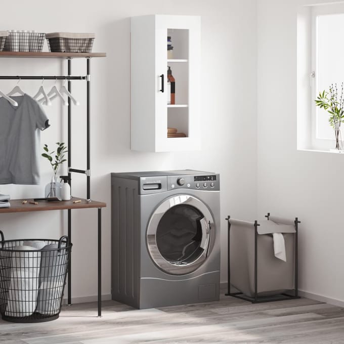vidaXL - Bovenkast - 34,5x34x90 - cm - wit