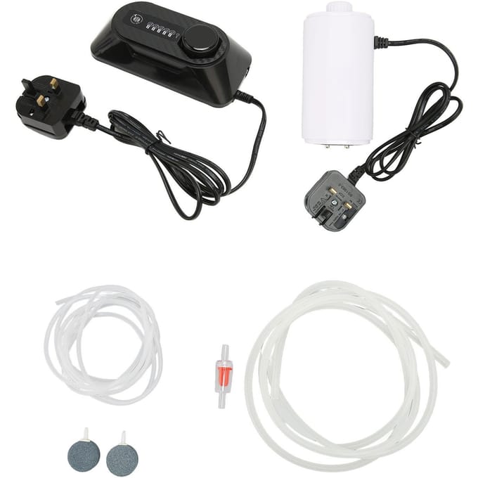 Aquarium Ozon Machine Instelbare Waterzuivering Kleine Visbak Ozon Generator voor Geur Algen black