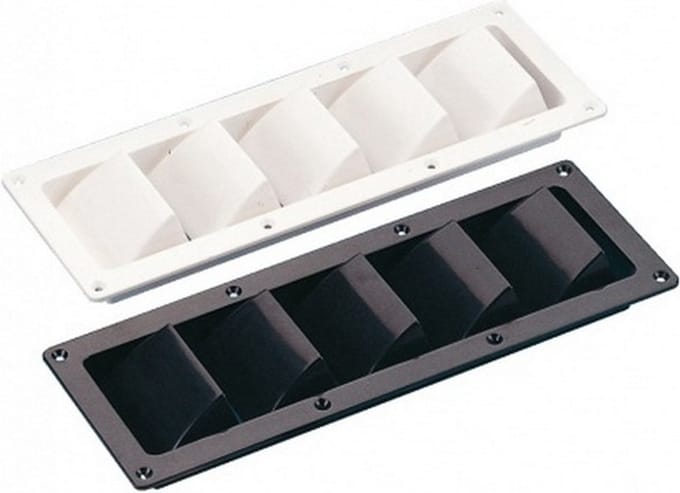 Motorruimte ventilatieroosters van kunststof - Zwart