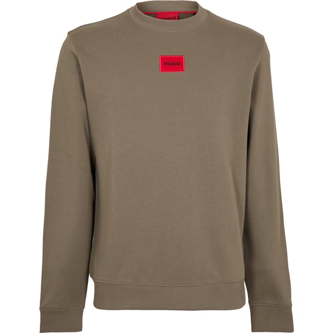 Hugo Heren Diragol Sweatshirt met ronde hals (Medium Grijs)