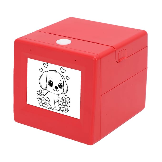 Slimme AI Spraak Printer Box met 2,8 Inch Display Inktloze Draagbare Sticker Maker Mini Thermische Printer voor Thuis School pink