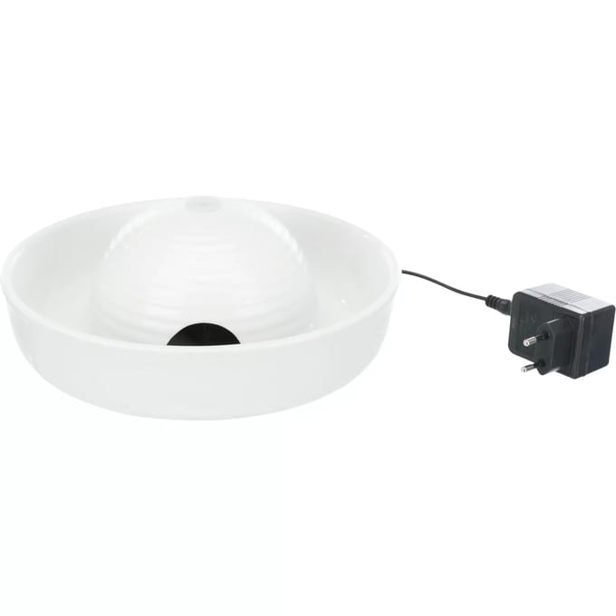 Trixie Vital Flow Mini - Drinkfontein - Keramisch - 800 mililiter - Stromend en stilstaand water - Wit