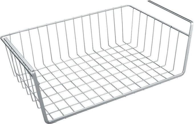 Metaltex Kanguro Opbergmand 40X26X14 Cm Zilver