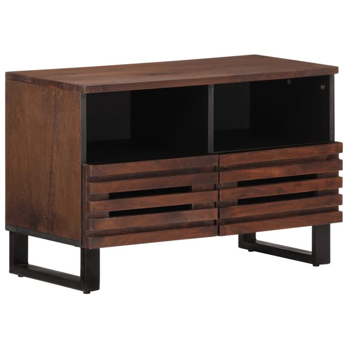 vidaXL - Tv-meubel - 70x34x46 - cm - massief - mangohout - bruin