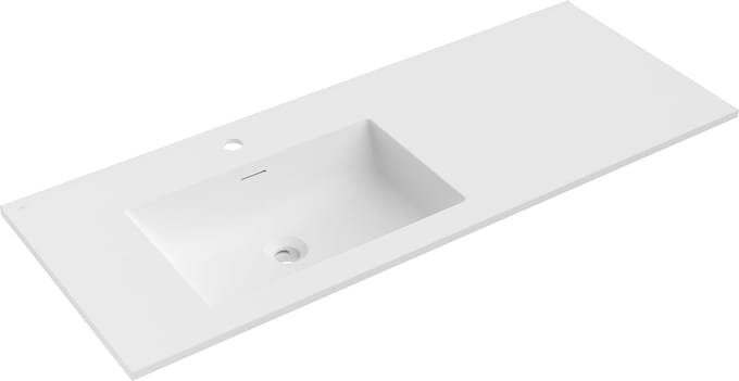 Mexen Otis ingebouwde wastafel links 121 x 46,5 cm, wit mat - 25181201L