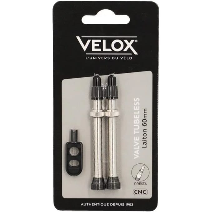 Koperen tubeless ventiel Velox (x2)