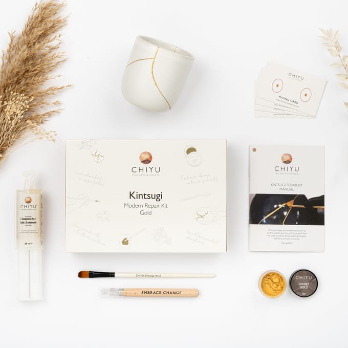 Kintsugi repair kit - Goudlijm - Voedselveilig - Vaatwasserbestendig