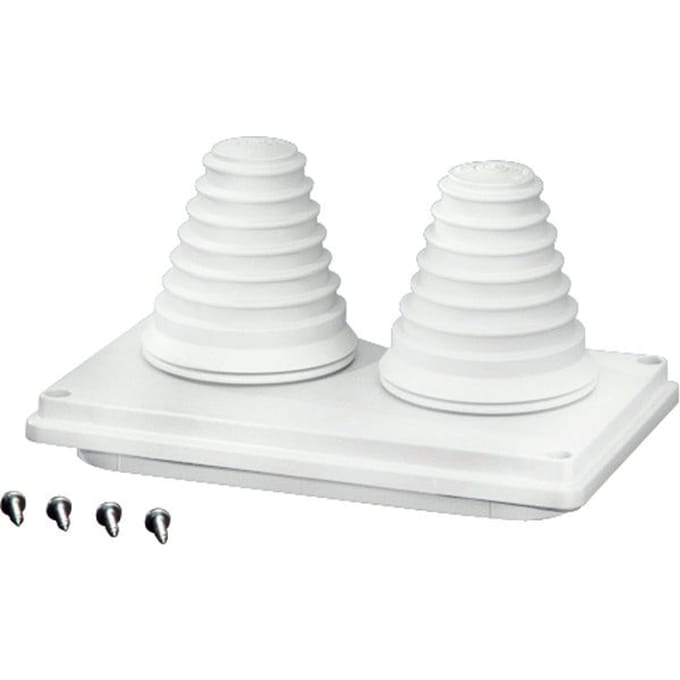 Hensel kabelinvoerflens met 2 montagepluggen tot 72 mm IP55 - MV FP 66