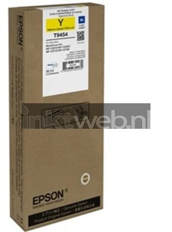 Epson Inktcartridge T9454 - C13T945440 Geel Hoge capaciteit