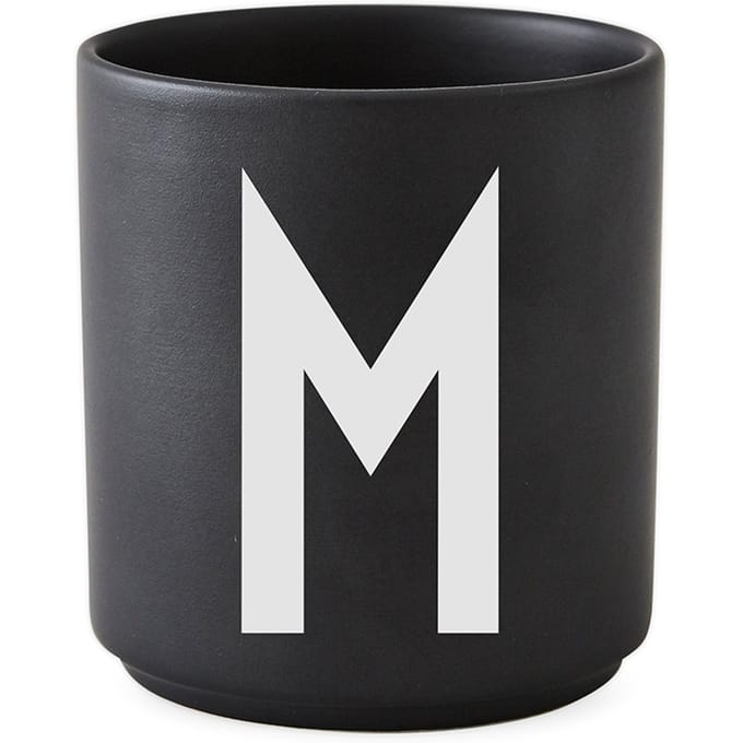 DESIGN LETTERS - Personal beker porselein  - zwart - M