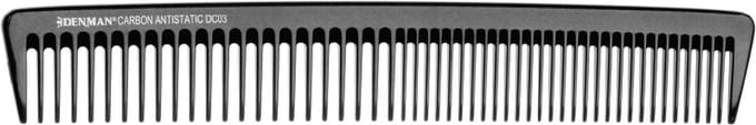 Denman Kam Carbon Small Cutting Comb C003SXCD Zwart 1Stuks