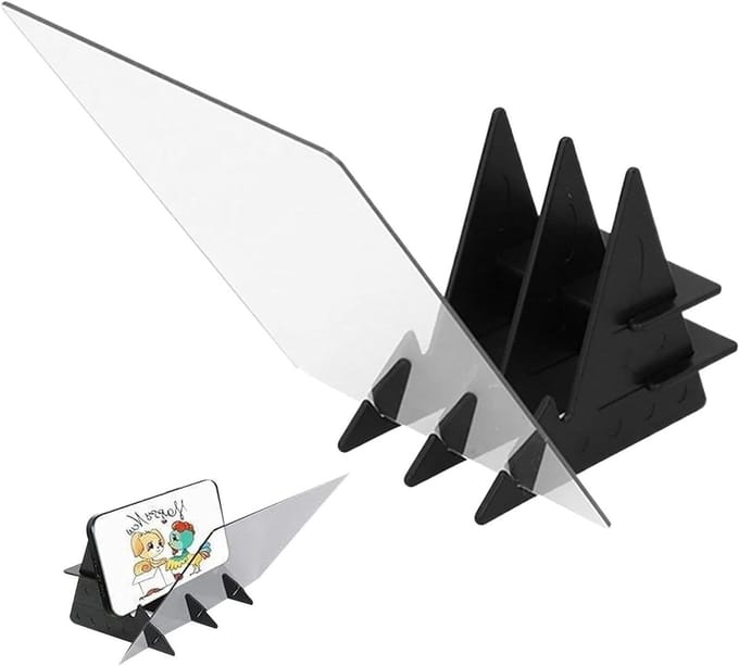 Optische Tekenprojector - Schetsbord - Tekenen Leren - Eenvoudige Beeldprojectie - 10 x 150 mm - Zwart