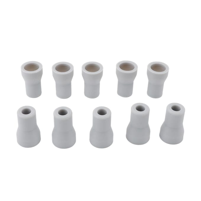 10 stuks HYG TM46 S Speekselafzuiger Zuigadapter Tips Silicone Sterke Zuigtips Vervanging white