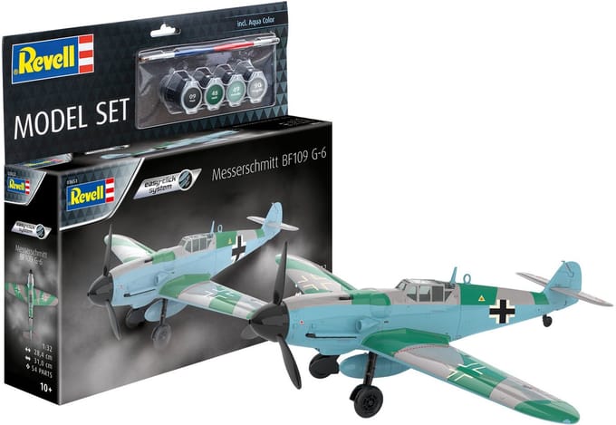 Revell Modelbouwpakket Militaire voertuigen - 63653 Messerschmitt Bf109G-6 - Easy click system - Model Set Plastic - 1:32 - Modelbouw