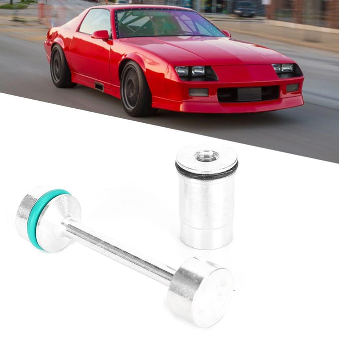 Aluminiumlegering Billet Olie Bypass Delete Olie Omleider Halter Past voor GM LS Motoren white