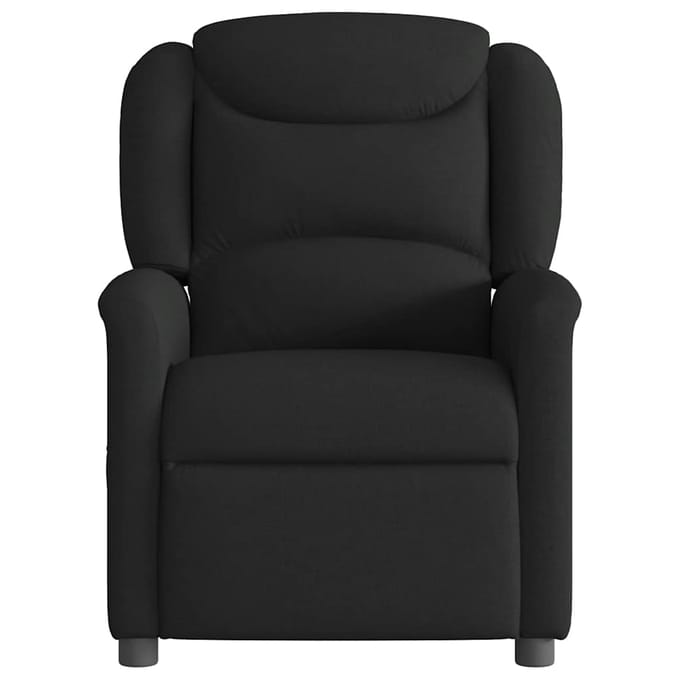 vidaXL - Fauteuil - verstelbaar - stof - zwart