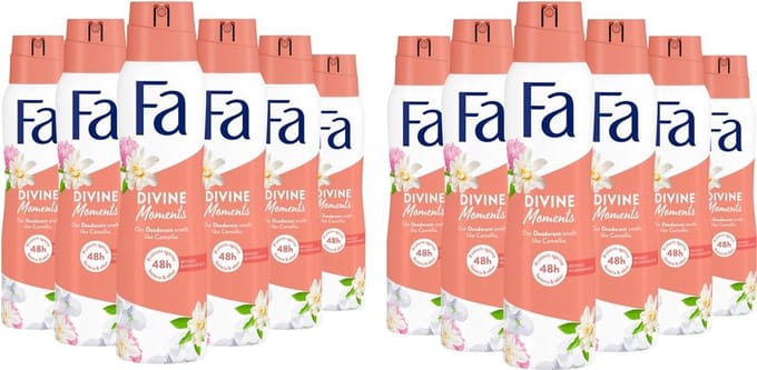 Fa Divine Moments Deodorant Spray 150ml - Voordeelverpakking 12 stuks