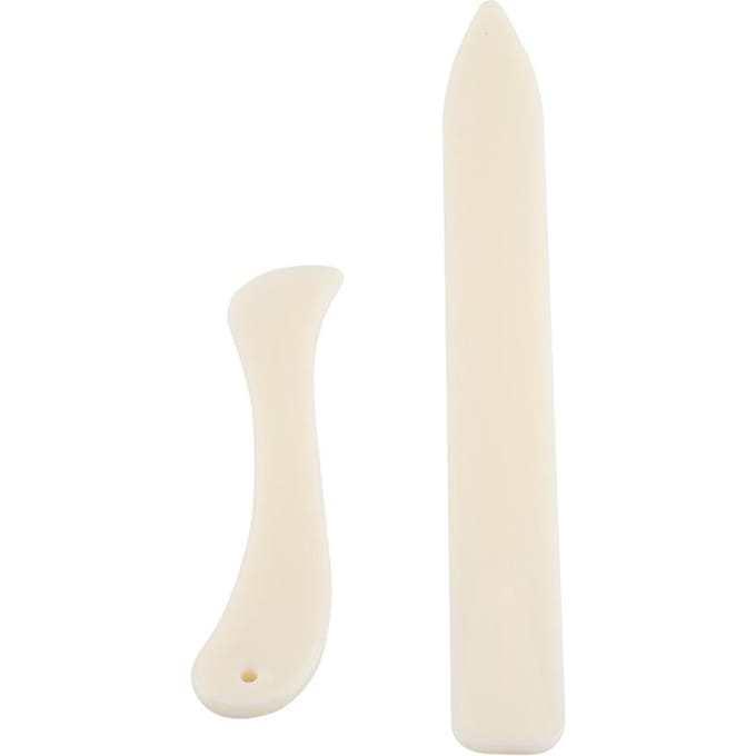 2 STUKS/Set Witte Beenvouwbeen Papier Vouwgereedschap Rillen Vormen Vouwen Randen white