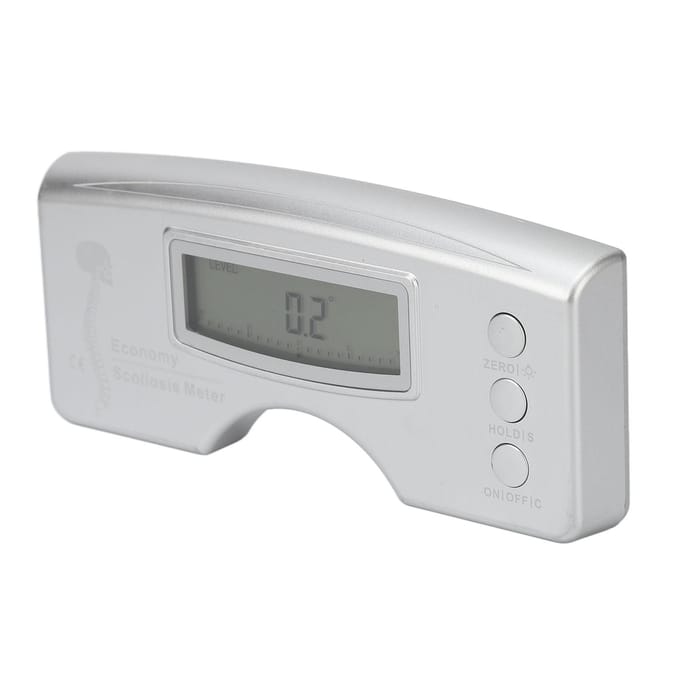 Scoliosis Testing Meter 0‑30 degrees  Accurate Data Back Spine Diagnosis Measuring Tool for Adults Children gray