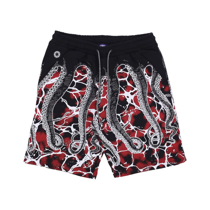 Korte heren trainingsbroek Marble Sweatshort Zwart