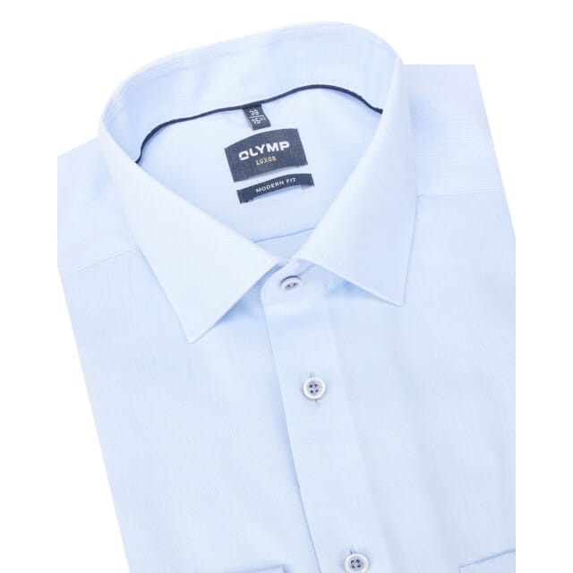 OLYMP Luxor Overhemd, Modern Fit, New Kent, Bleu