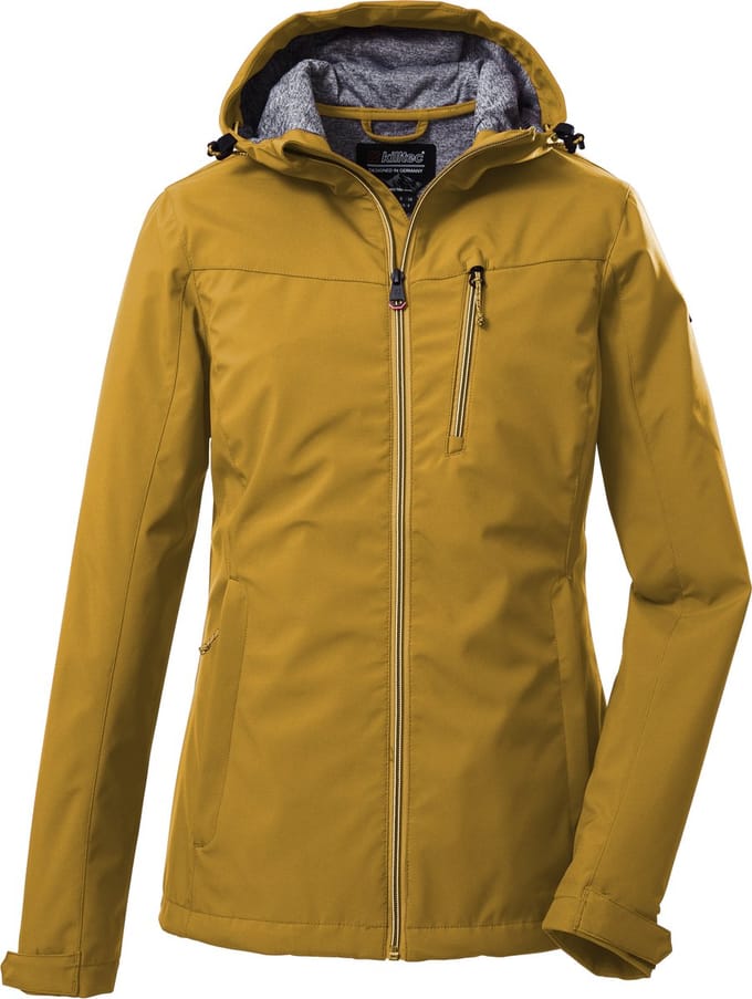Killtec dames zomerjas - softshell jas - donkergeel - 39138 - maat 36