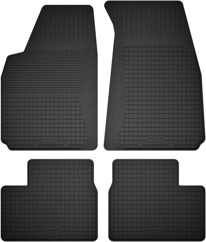 Wielganizator BasicProtect - Rubberen Automatten - 1,5 cm Rand - Anti-slip - Set van 4
