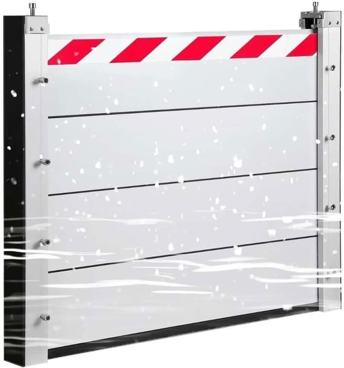Mobiele Waterkering - Waterstopper Paneel - Overstroming Voorkomen - Aluminiumlegering Structuur - 53x20cm - Grijs