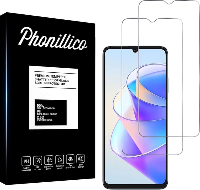 Screenprotector voor Honor X7A - 2 stuks Beschermglas van glas Transparante glazen schermbeschermfolie