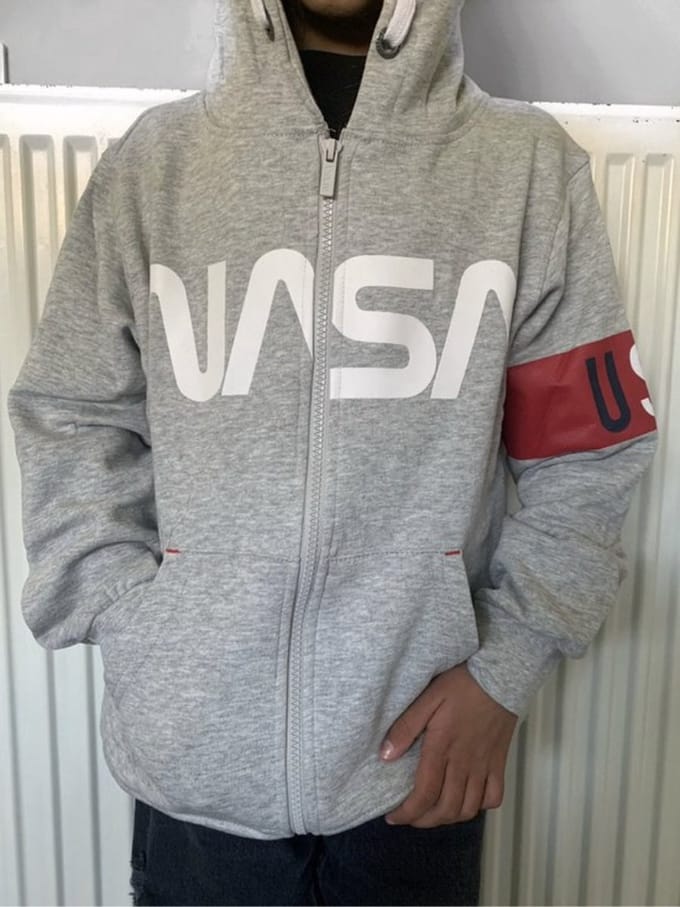 Nasa sweater vest met rits - grijs - Maat 116 / 6 jaar