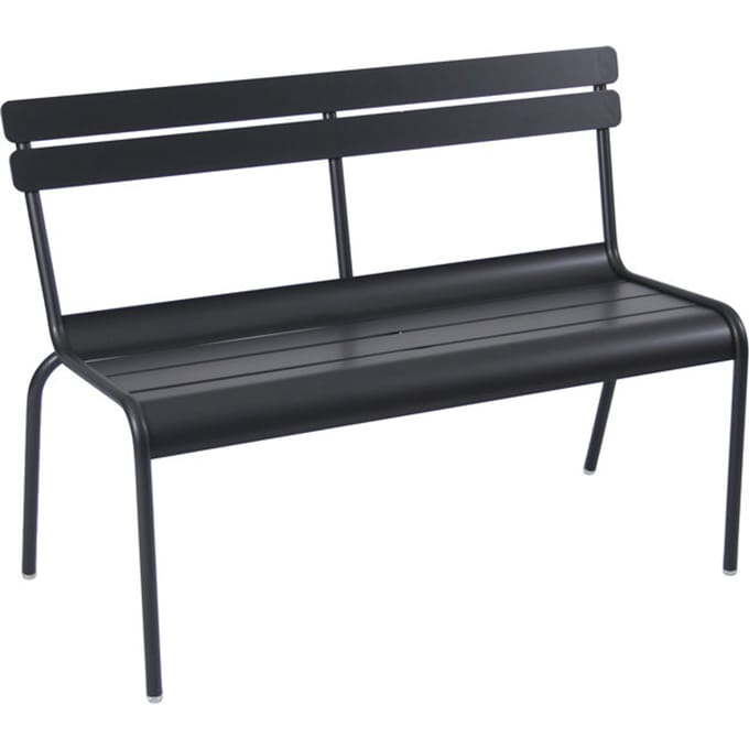 Fermob - LUXEMBOURG tuinbank met rugleuning - 42 drop mat - zwart