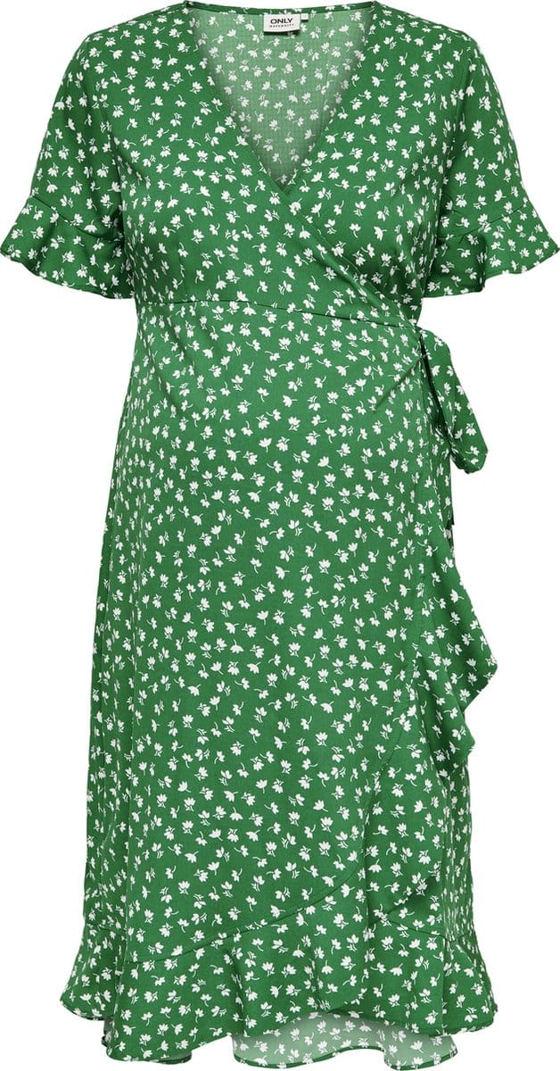 ONLY OLMOLIVIA S/S WRAP DRESS WVN NP Dames Jurk - Maat L
